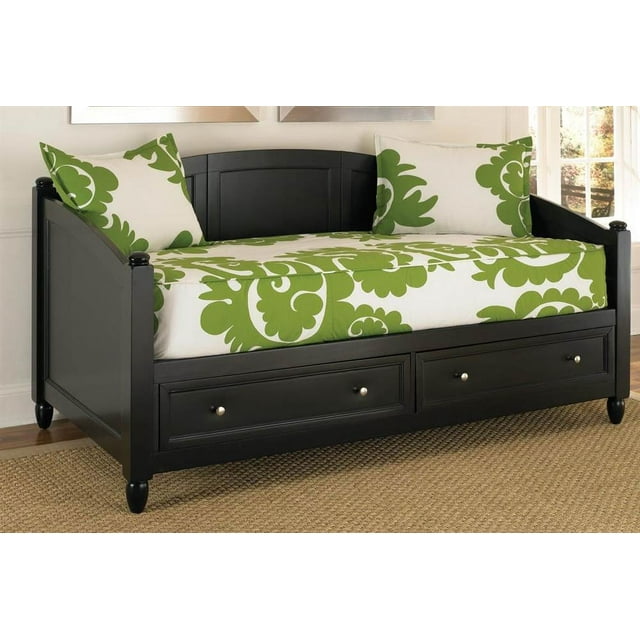2-Drawer Daybed in Black Finish