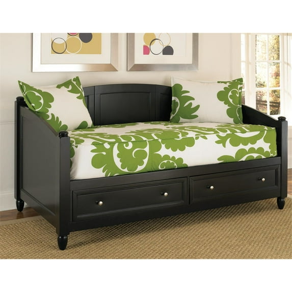 2-Drawer Daybed in Black Finish
