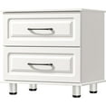thumbnail image 1 of 2 Drawer Dresser, White Dresser for Bedroom, Modern Nightstand Small Dresser with Drawers Closet Wood Dresser with Steel Handles, Mid Century Chest of Drawers for Nursery, Living Room, Office, 1 of 5
