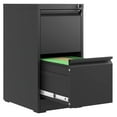 2 Drawer File with Lock, Metal Vertical Filing for
