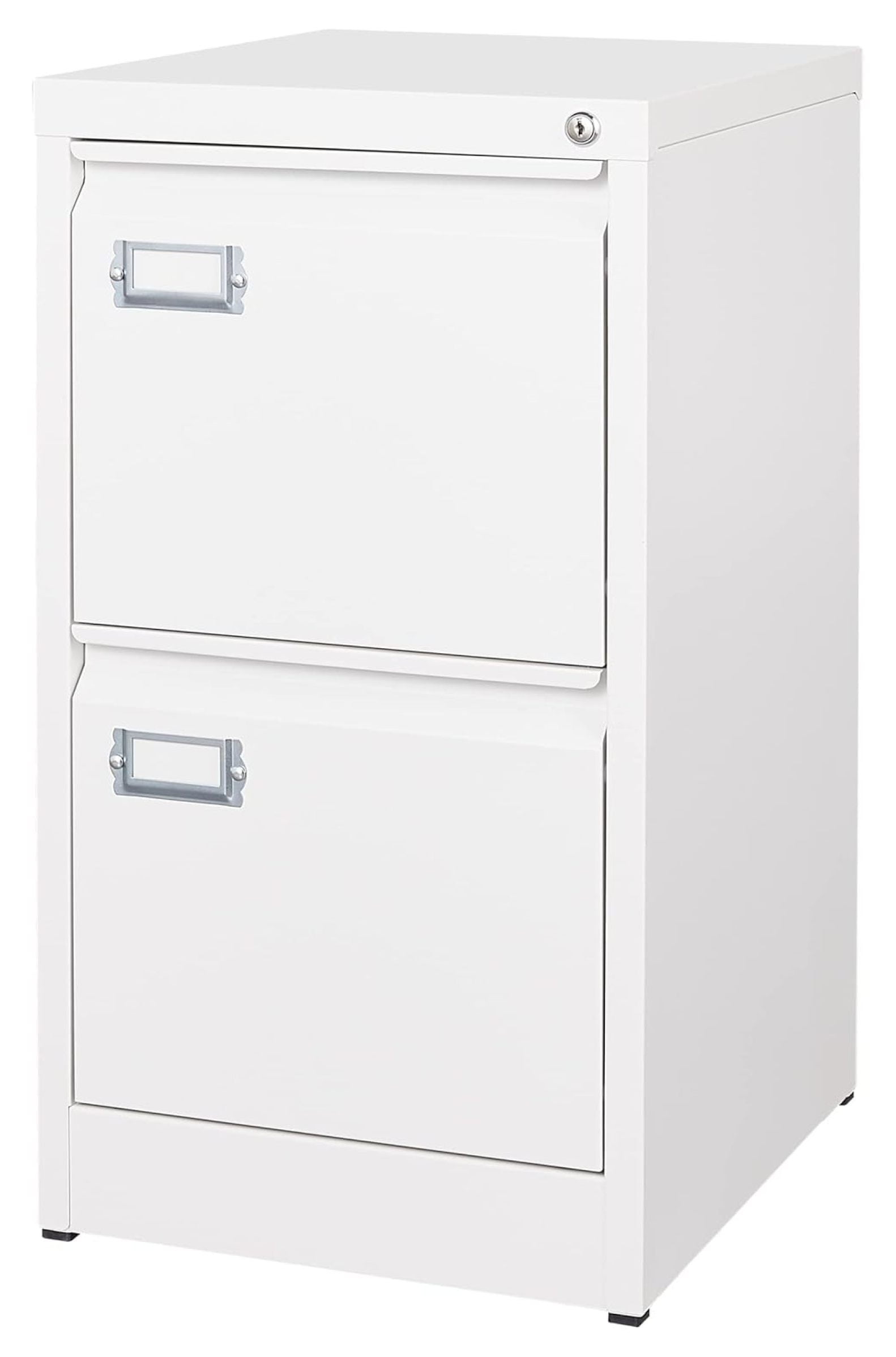 2 Drawer File with Lock Metal Vertical Filing Office