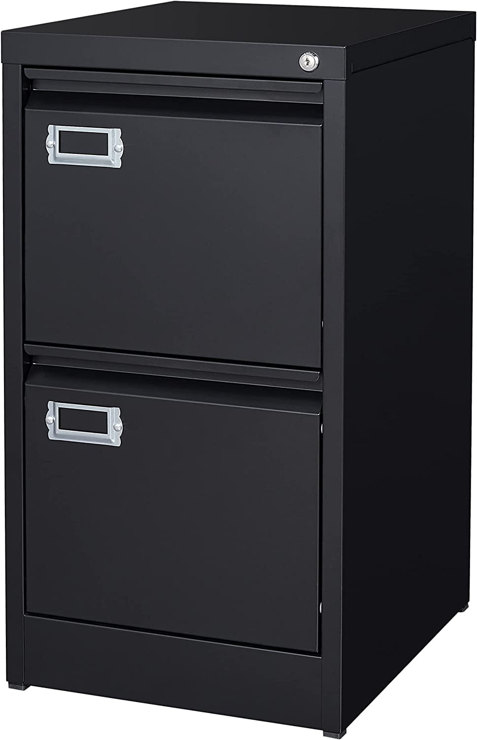 2 Drawer File with Lock Metal Vertical Filing Storage Office Home Steel Vertical