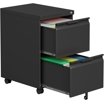 Dextrus 3-Compartment Secure Locking File Cabinet, Mobile Steel Office ...