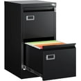2 Drawer File Metal Vertical Filing with Lock, Home