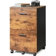 2 Drawer File Mobile Printer Stand, Wood Filing fits