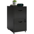 thumbnail image 1 of 2 Drawer File Cabinet on Wheels, Mobile Two Drawer Filing Cabinet with Lock, Small Rolling Files Cabinets for Under Desk, Metal Filing Cabinets for Letter Size Folders - Assembly Required, 1 of 15