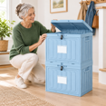 Stackable Files 2 Drawer File Cabinets Plastic Box For Letter Size Hanging Folders Easy ...