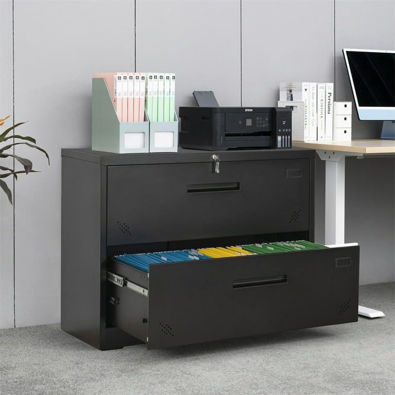 2 Drawer Lateral File Cabinet With Lock