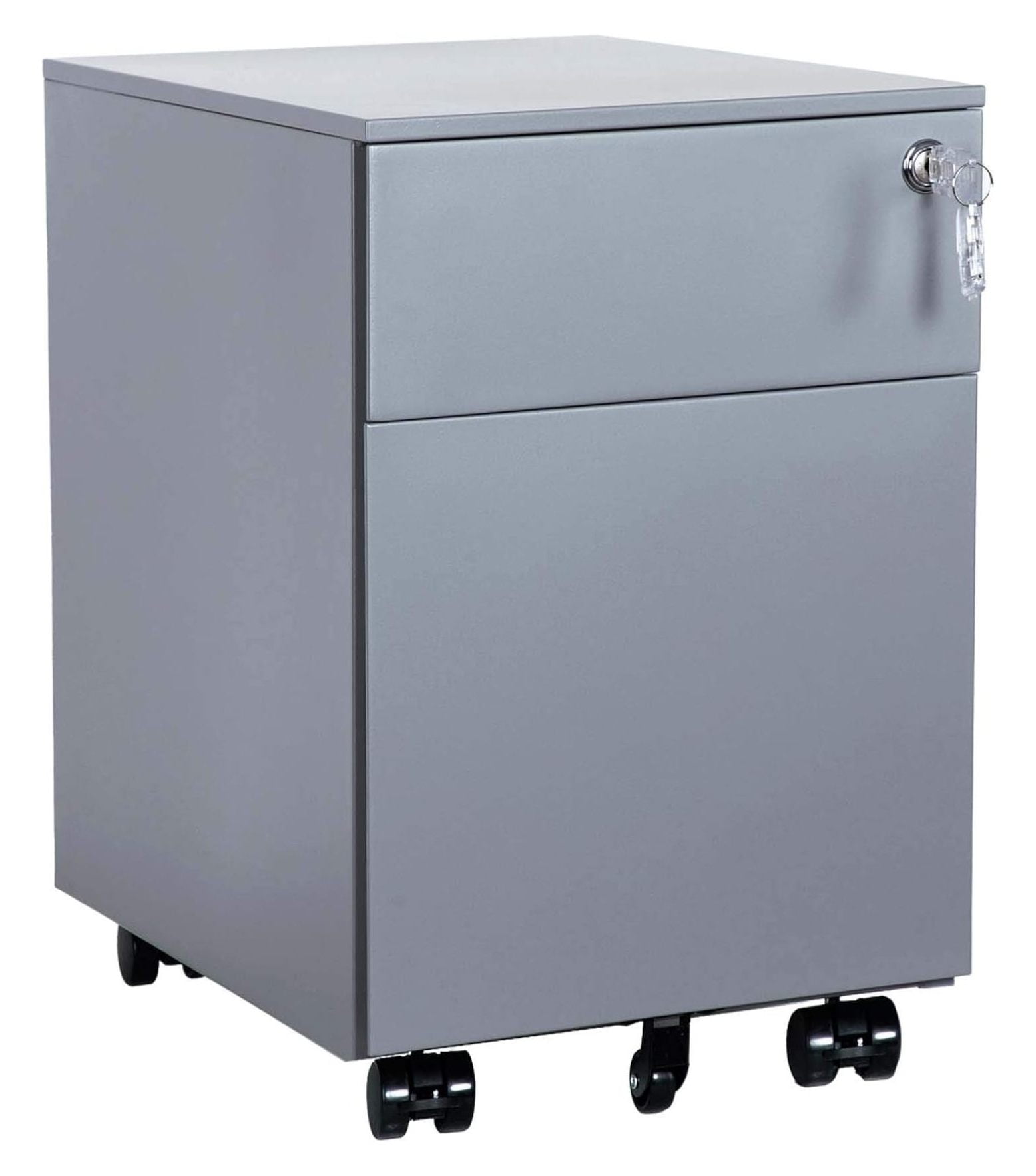 2 Drawer Lockable File Under Desk Metal File with