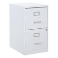 thumbnail image 1 of 2 Drawer Locking Metal File Cabinet in White, 1 of 9