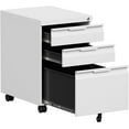 thumbnail image 1 of 3 Drawer Mobile File Cabinet with Lock, Metal File Cabinets with Wheels,Small Rolling File Cabinets for Home Office, File Cabinet Ffit Hanging Letter/Legal/A4 File, 1 of 10