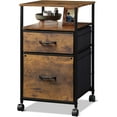 thumbnail image 2 of HOOBRO 2-Drawer Mobile File Cabinet - With Charging Station & Printer Stand 2 of 4