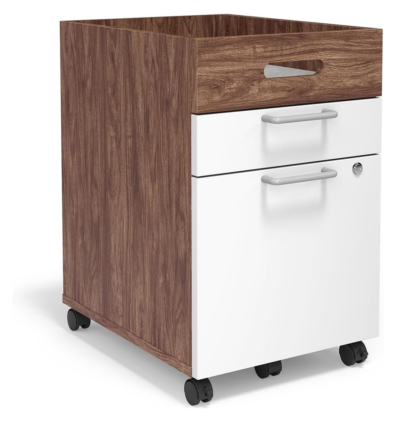Rustic Mobil's 2 Drawer Mobile File Cabinet Rolling Printer Stand Vertical Filing ...