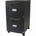 thumbnail image 1 of 2-Drawer Mobile File Cabinet with Lock Legal Letter Black, 1 of 1