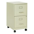 thumbnail image 1 of 2 Drawer Mobile Locking Metal File Cabinet in Tan, 1 of 10