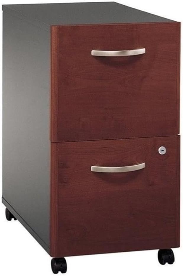2 Drawer Mobile Pedestal in Hansen Cherry