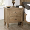 thumbnail image 1 of 2 Drawer Nightstand, Dark Brown - Elegant Bedroom Addition Bedside Storage 28.49" Tall Nightstand With Drawers And Dependable 18" Depth, 1 of 4