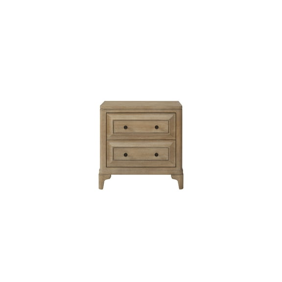 2 Drawer Nightstand With Sand Finish
