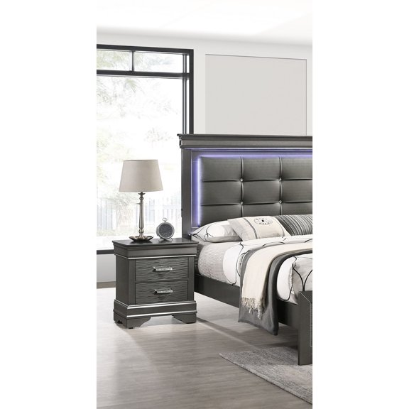 2-Drawer Nightstand for Bedroom Decor / Storage Convenience / Modern Aesthetic