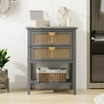 thumbnail image 1 of 2 Drawer Side table,American style, End table,Suitable for bedroom, living room, study, 1 of 6