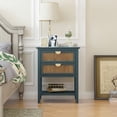thumbnail image 1 of 2 Drawer Side table,Naturel Rattan,End table,Suitable for bedroom, living room, study, 1 of 1