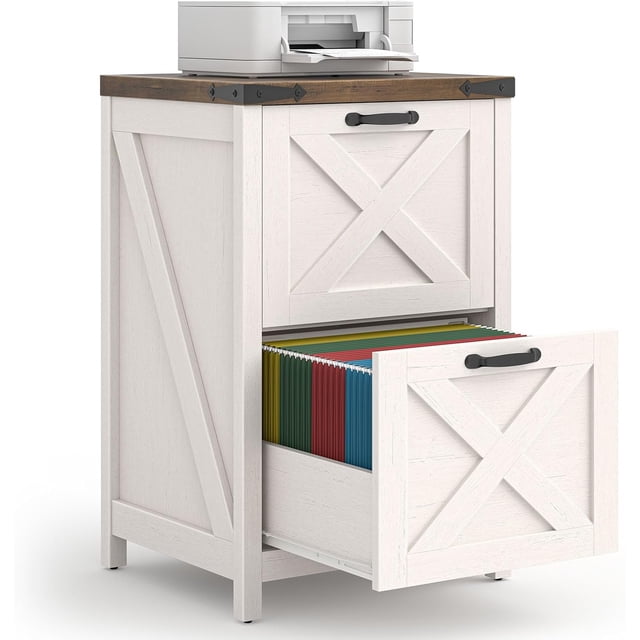 Office File Small Rtable 2 Drawer Small File Cabinet, Farmhouse Vertical Filing Cabinet Fits ...