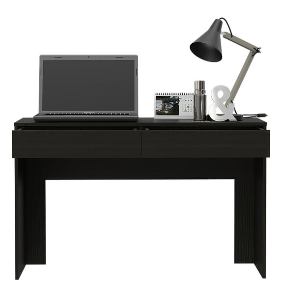 2 Drawer Writing Computer Desk, Black