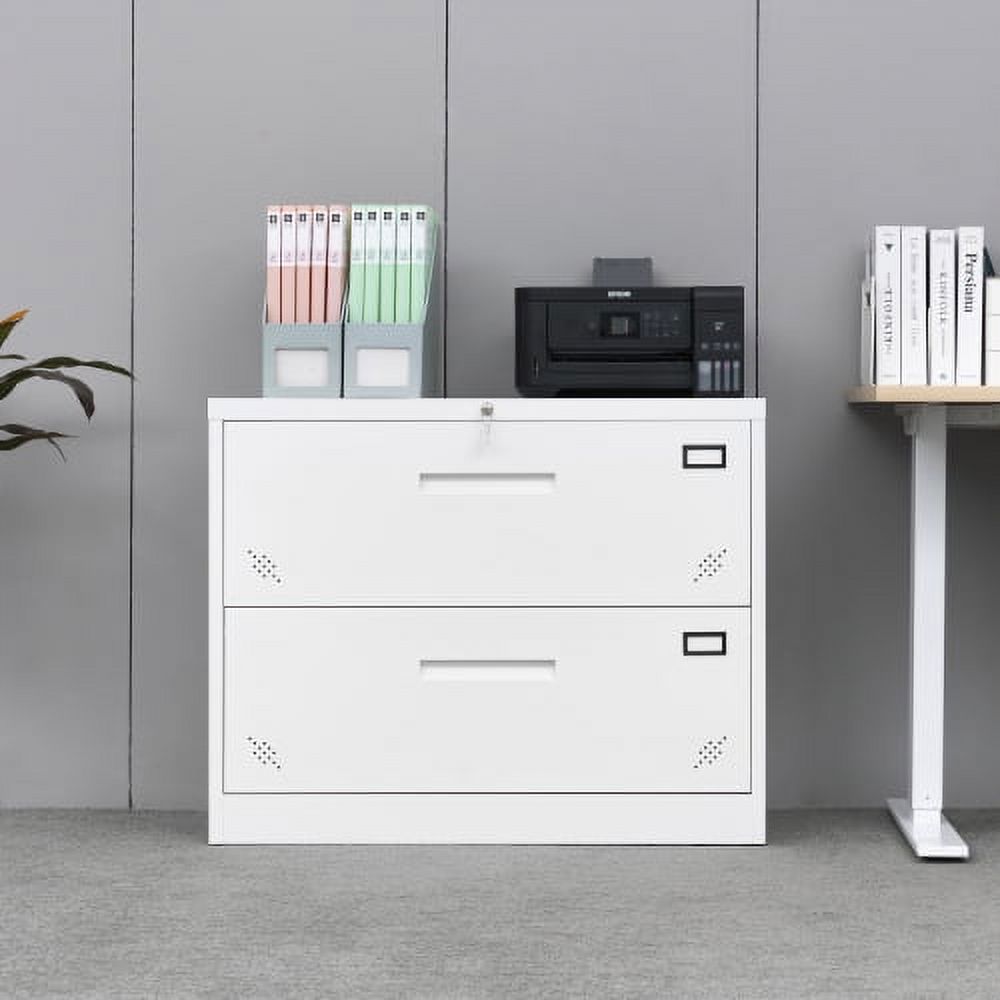 2 Drawers Lateral File for A4 Size,Lockable Metal Filing