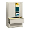 thumbnail image 1 of 2 Drawers Lateral Lockable Filing Cabinet, Gray, 1 of 4