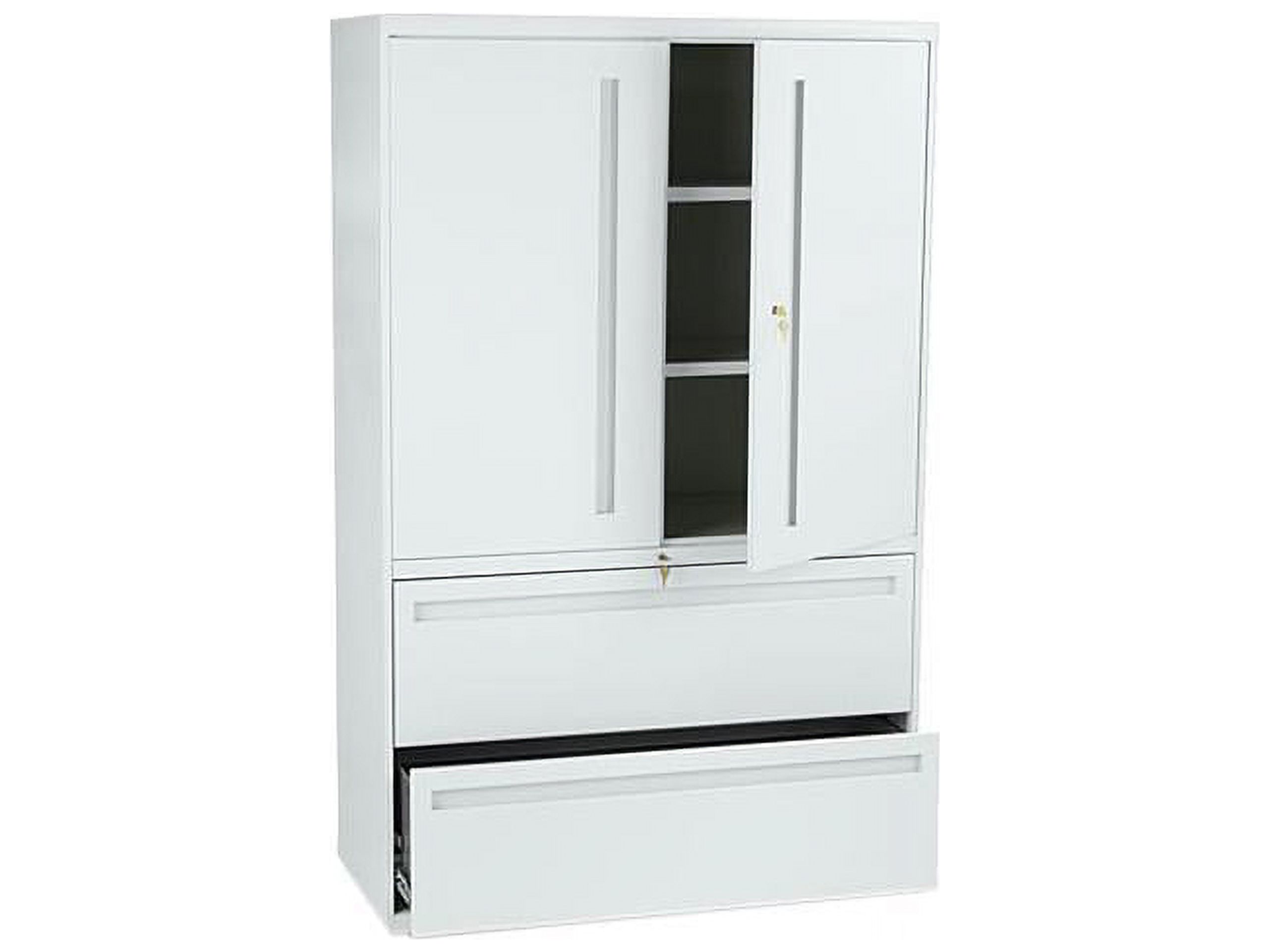 2 Drawers Lateral Lockable Filing Cabinet, Gray - image 1 of 2
