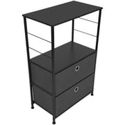 2 Drawers Table Dresser - Black