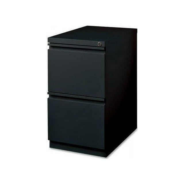 2 Drawers Vertical Steel Lockable Filing Cabinet, Black