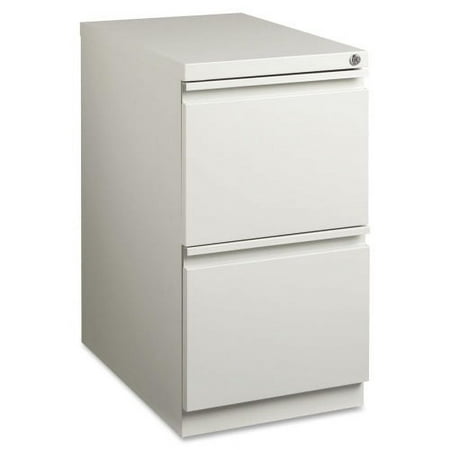 Lorell, Mobile File Pedestal - 2-Drawer, 1 Each, Light Gray