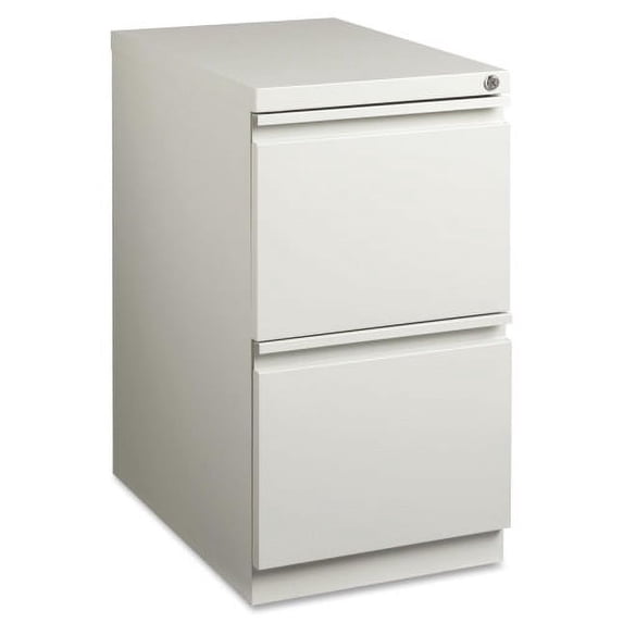 Lorell, Mobile File Pedestal - 2-Drawer, 1 Each, Light Gray