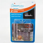 2 Dreambaby Sliding Door Window Locks Gate Glass Stops Blocks Guard Kids Safety