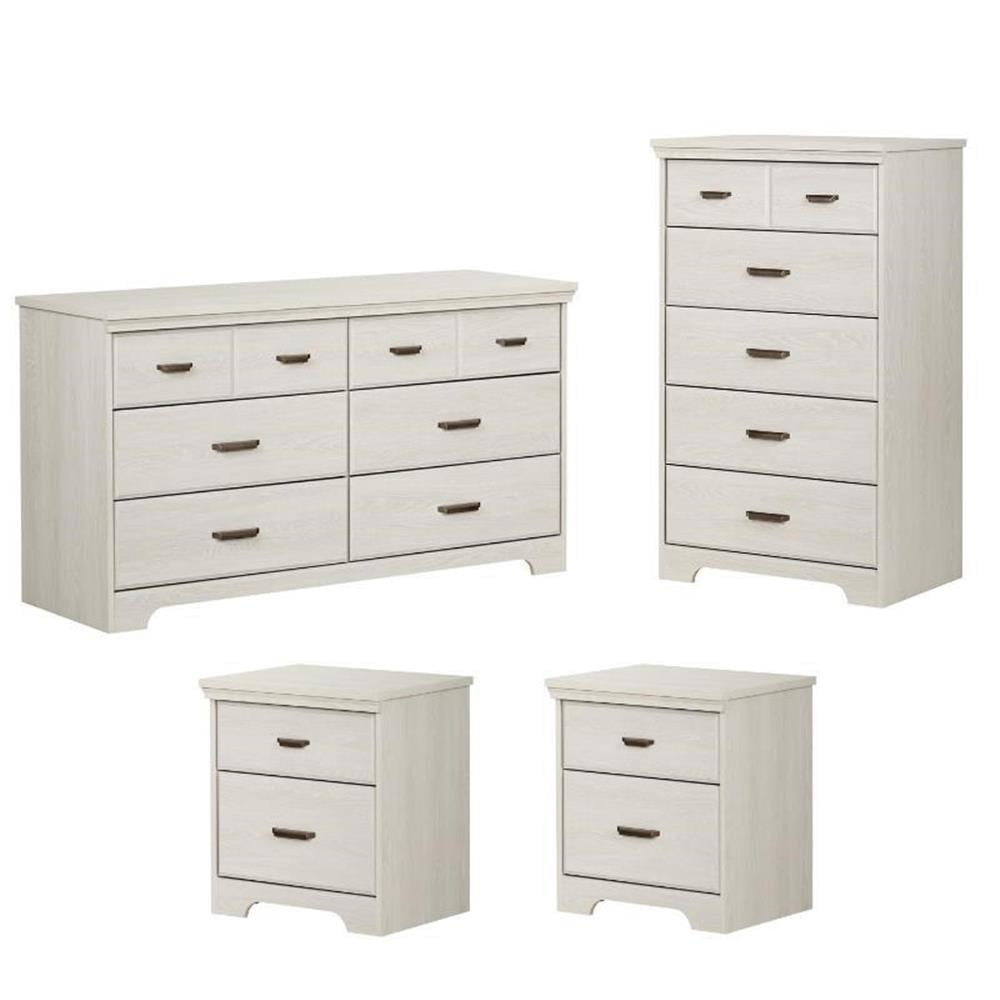 Winter Oak Traditional Bedroom Set with Antique Handles