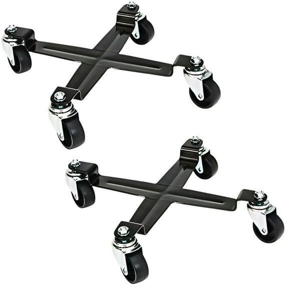 Heavy-Duty Steel Drum Dolly for 5-Gallon Buckets with Swivel Casters - 2 Dollies