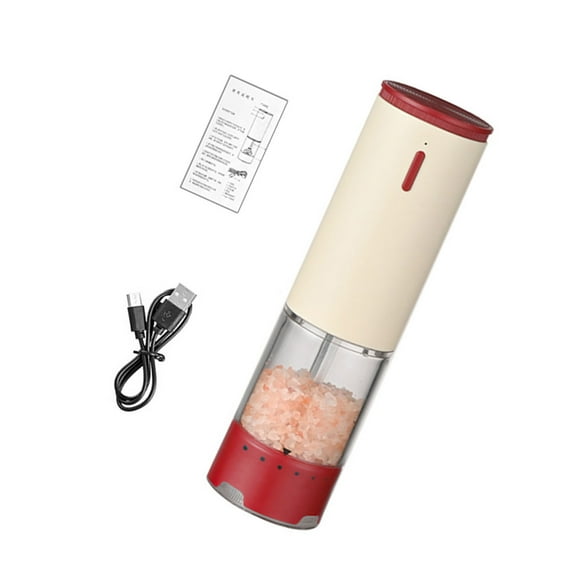 2. Dual-Blade Electric Pepper & Salt Mill, ABS One-Touch with Low Noise Design for Flavor Control