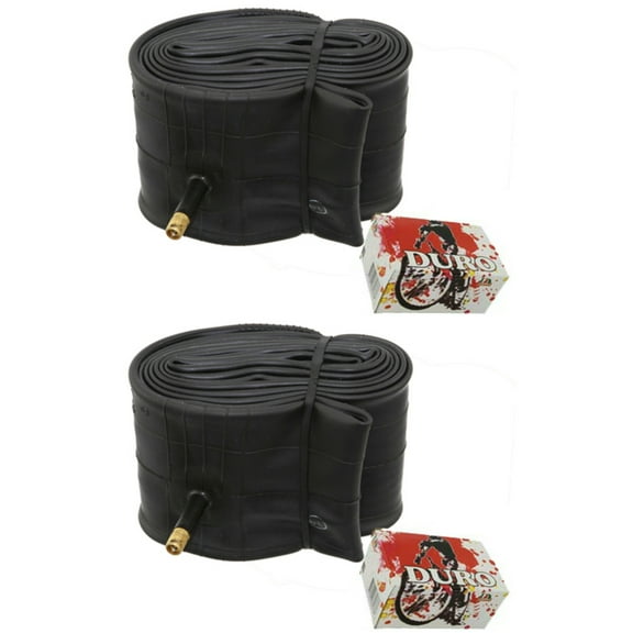 2 Duro Fat Tubes 26" x 3.00"/4.00" 33mm Standard American Valve. Set of Tube. Pair of Tubes. Two Tubes.