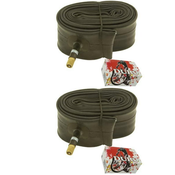 2 Duro Tubes 24" x 1.75"/2.00" 27mm Standard American Valve. Set of Tube. Pair of Tubes. Two Tubes. bicycle tube, bike tube, trike tube, tricycle tube
