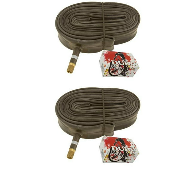 2 Duro Tubes 27" x 1 1/8"-1 1/4" 27mm Standard American Valve. Set of Tube. Pair of Tubes. Two Tubes.