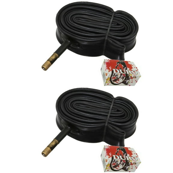 2 Duro Tubes 700 x 25c/28c 48mm Standard American Valve. Set of Tube. Pair of Tubes. Two Tubes.