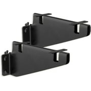 2 E Track Fixed Shelf Brackets | DIY Zinc-Plated Accessories for Shelves in Enclosed Trailer, Truck, Warehouse, Garage