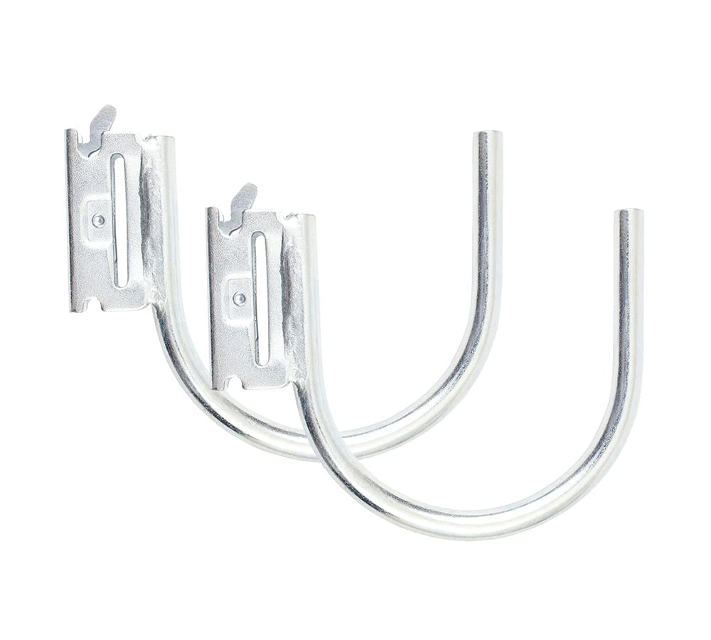 2 Pack 4.5" E-Track J Hook with ETrack Spring Fitting for Box Trucks - Steel Hanging Hook for Your ETrack Rail System - Tie Down E-Track Accessories for Enclosed Trailer, Vans & Garage