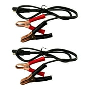 2 EBC Battery 2ft Alligator Clips to SAE Quick Disconnect Cable SAE to Battery Clamp Cable