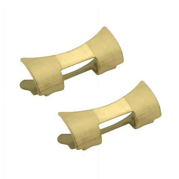 2 - ENDPIECE LINK FOR OYSTER WATCH BAND 34MM ROLEX DATE AIR KING WATCH 19MM GOLD