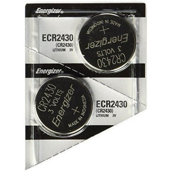 2 ENERGIZER (2 PC) 2430 3V Lithium Coin Cell Batteries