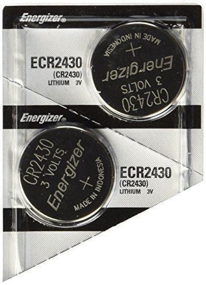 2 ENERGIZER (2 PC) 2430 3V Lithium Coin Cell Batteries