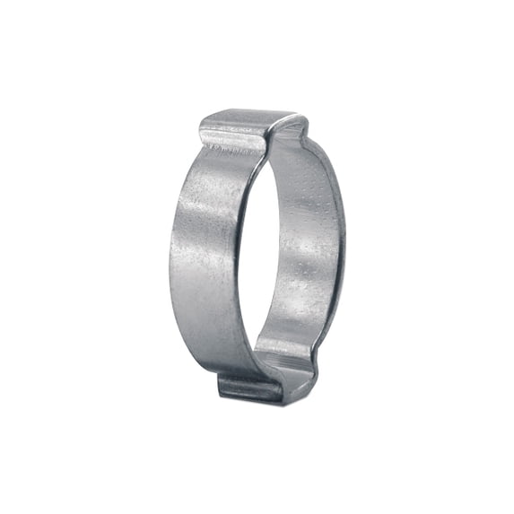 2-Ear Zinc-Plated Hose Clamp, 13/16 in OD, 0.709 in to 0.866 in dia, 0.354 in W, Steel
