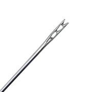 Under $2 Easy Thread Needles, White Sewing Needles, 12-Piece Self-Threading Sewing Needles, Stainless Steel, 3 Sizes, for Embroidery And Hand Sewing, by Goohae